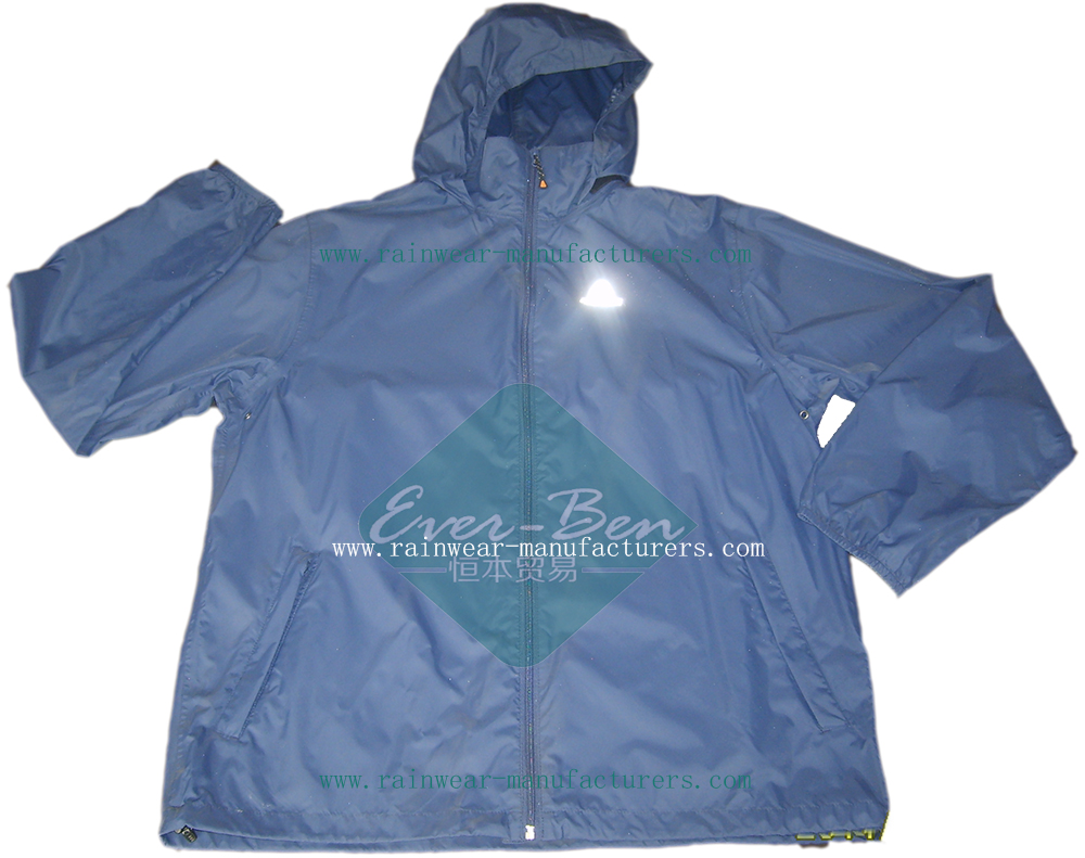 Polyester lightweight rain jacket-mens rain coats-polyester jacket
